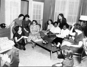 Fran at her Baby Shower, October, 1955. Englewood New Jersey.