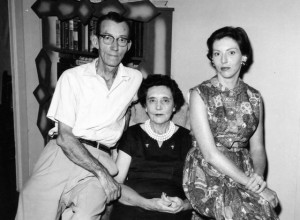 Frances with her parents, Erwin and Mary Price